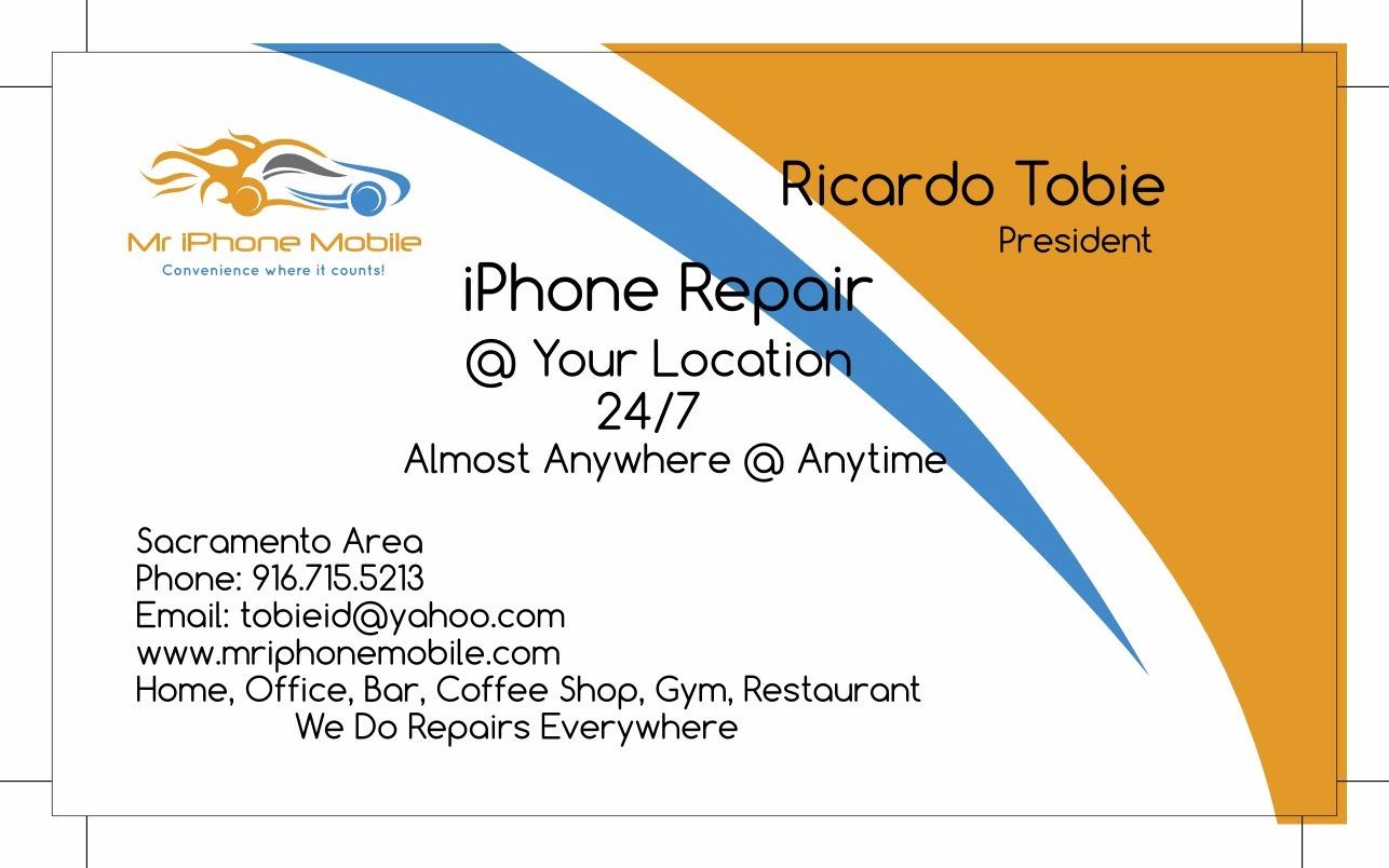 If you have a iPhone you should save this card or my number because you just never know when you or your family or friends may need me! I'm open 24/7 for real!