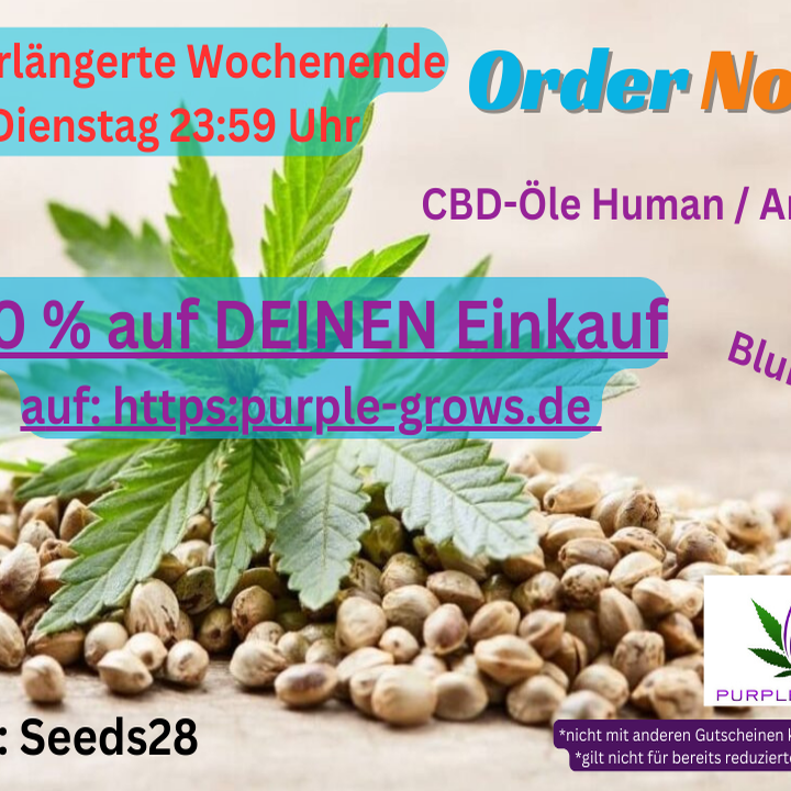 PURPLE GROWS Cannabis, CBD und THC-Seeds in Delbrück