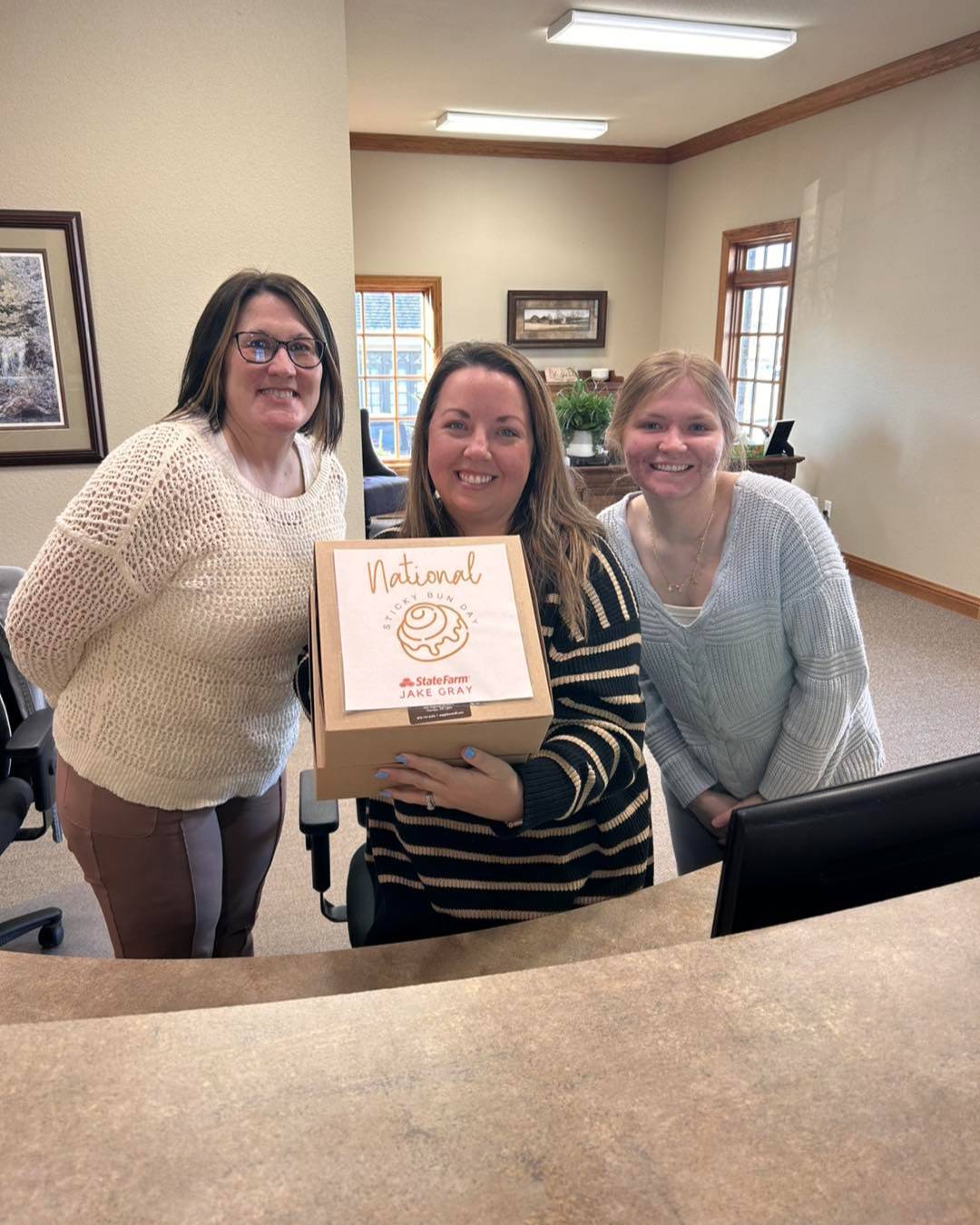 Celebrated National Sticky Bun Day by dropping off treats for the team at Keener Dentistry. Great smiles deserve something sweet.