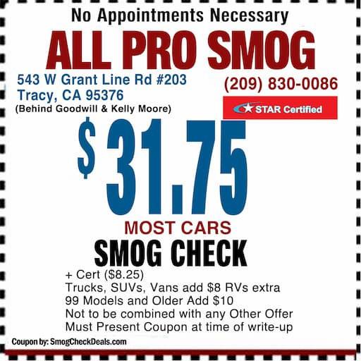 All Pro Smog - Tracy, CA 95376 - (209)830-0086 | ShowMeLocal.com