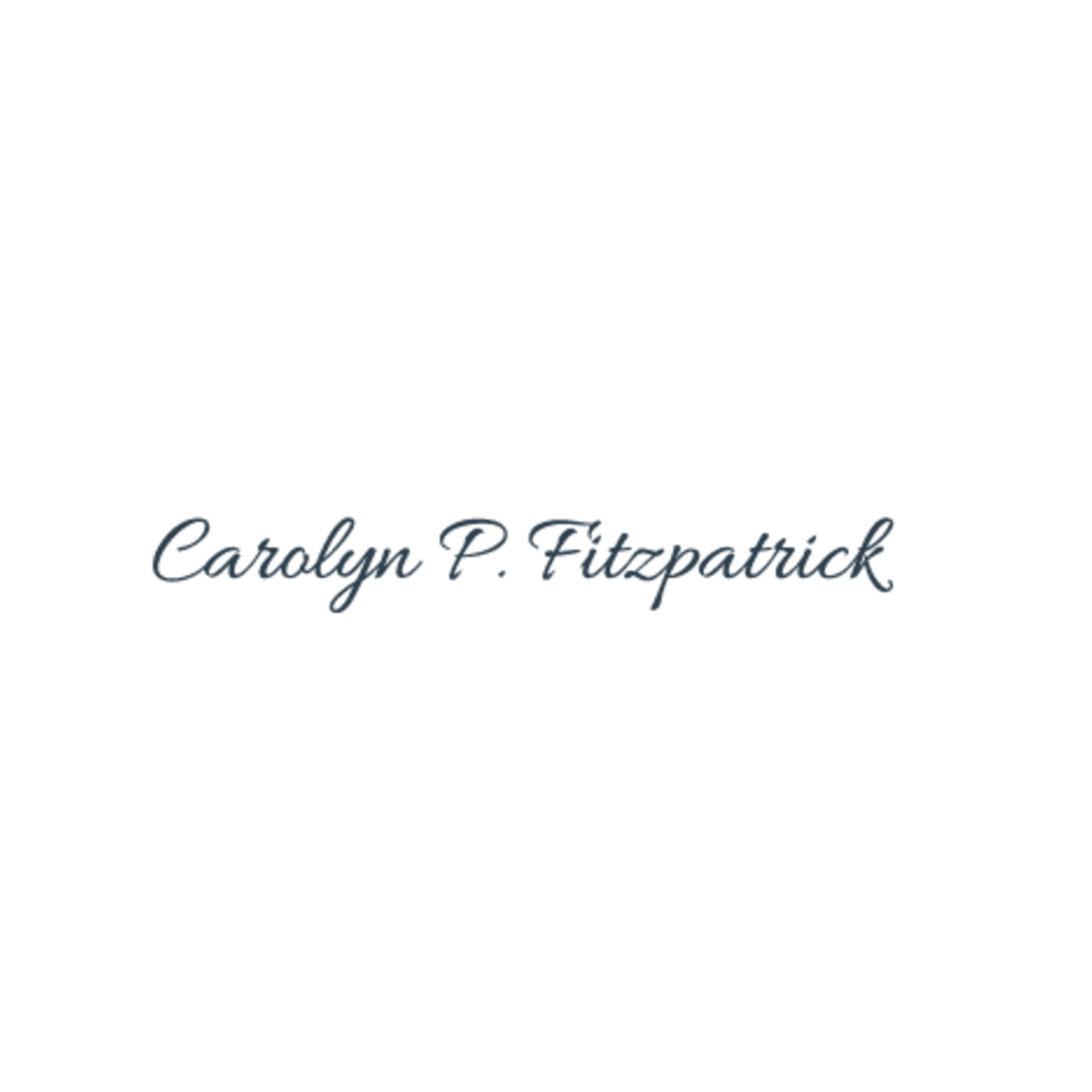 Carolyn P Fitzpatrick