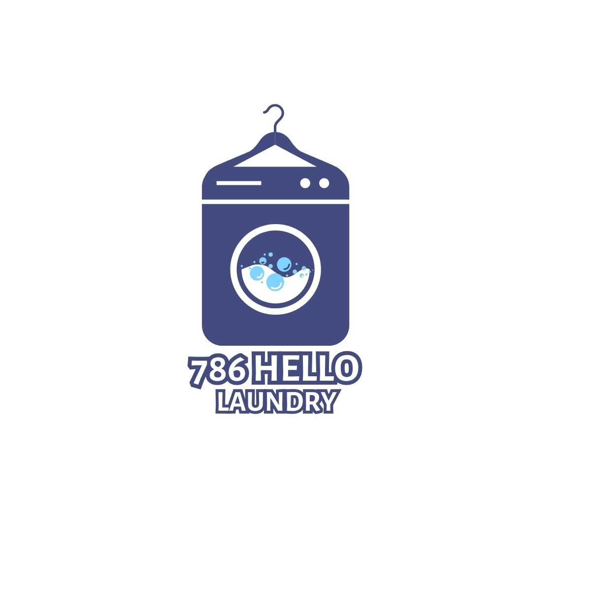 786 Hello Laundry Logo
