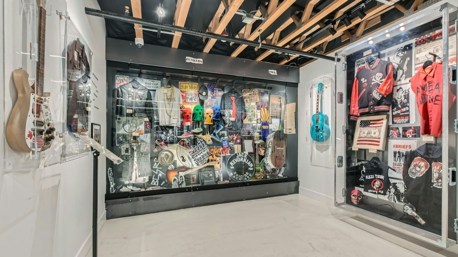 The museum preserves handwritten lyric archives, historic band collections, and authentic touring artifacts.
