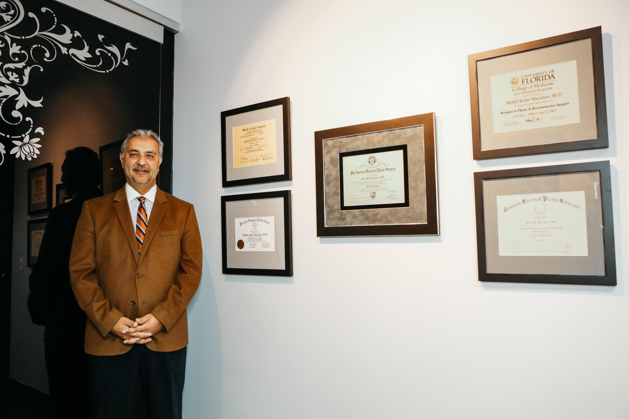 Dr. Mazaheri is a Board Certified Plastic Surgeon and a member of The American Society of Plastic Surgeons. After more than sixteen years of education and advanced training, Dr. Mazaheri opened his Scottsdale practice in 2003. He is a thorough and experienced surgeon with a strong focus on achieving patient needs.