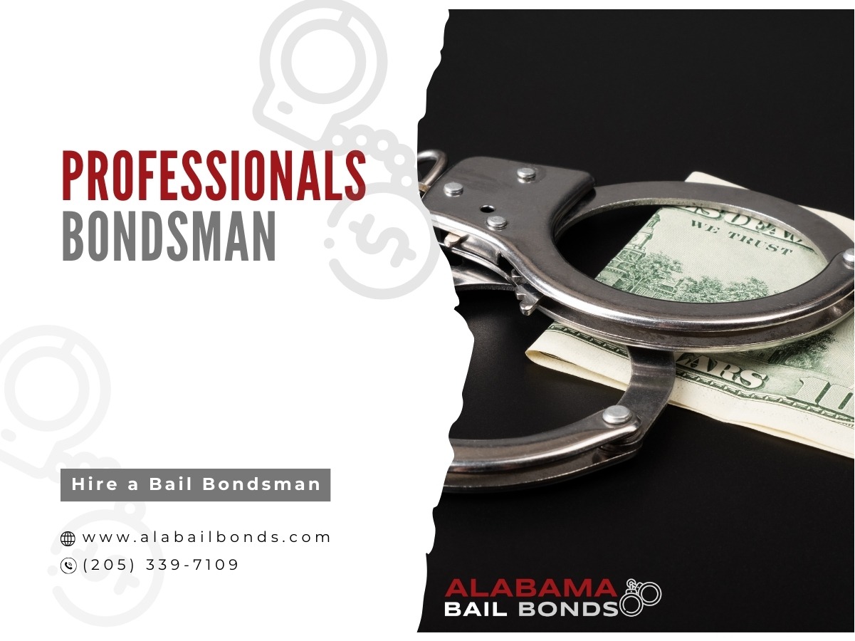 Professionals Bondsman in Tuscaloosa, AL - (205) 339-7109
When you or your loved one winds up in jail, your first call should be to Alabama Bail Bonds. We understand how stressful it can be trying to navigate the bail bonds process. Count on a licensed bail bondsman to make the process as easy as possible for you.