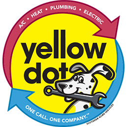 Yellow Dot Heating & Air Conditioning Logo