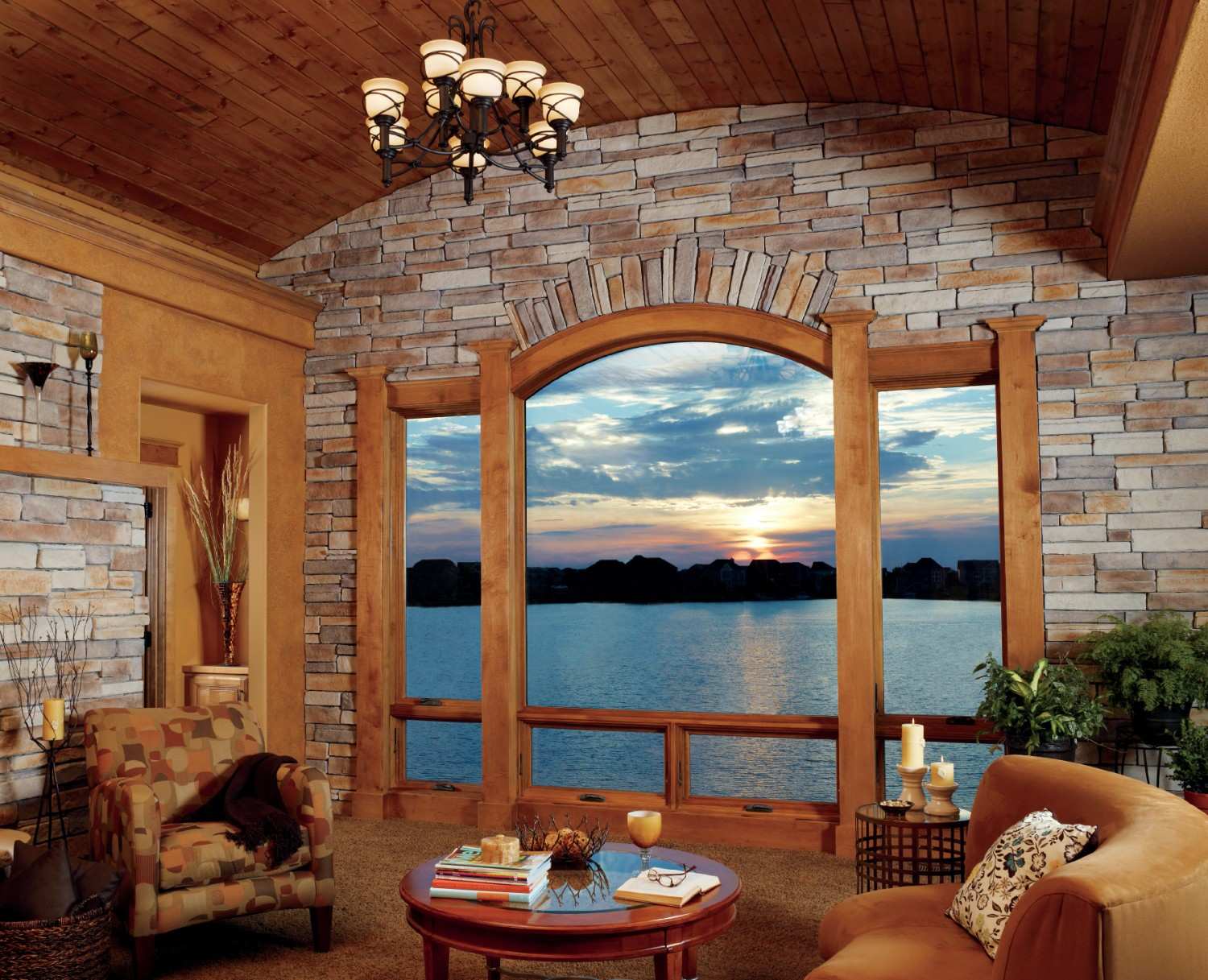Infinity by Marvin Large Specialty Window with Round Top