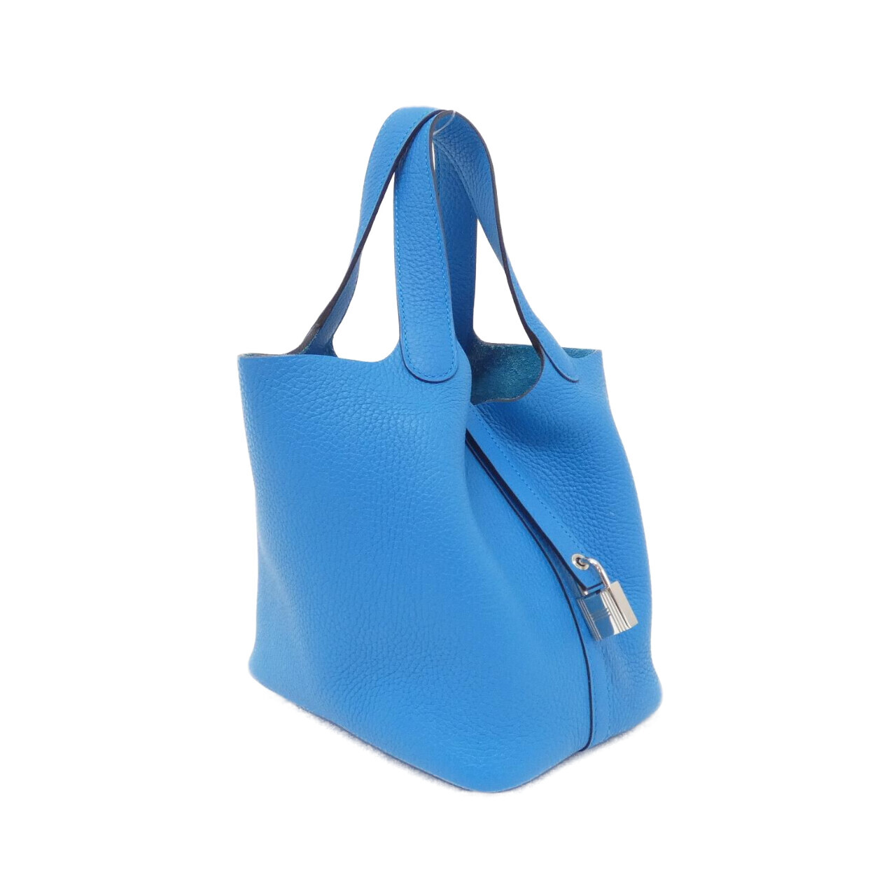 エルメス ピコタン ロック PM 056289CK トリヨンクレマンス BLUE FRIDA シルバー金具 Y刻印