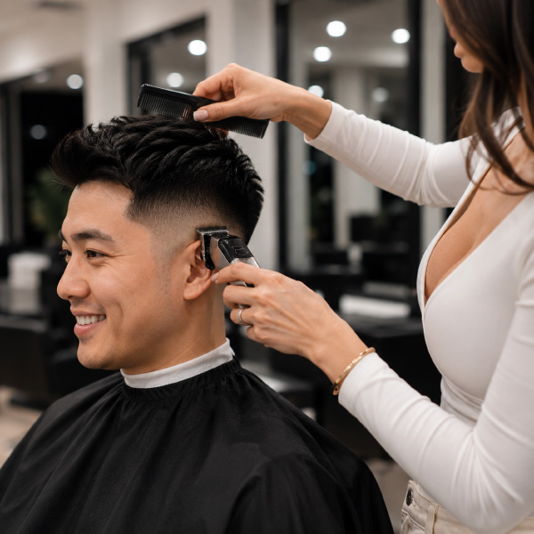 Men's haircuts at Avissa Salon in Ann Arbor are designed around your individual style, hair texture, 
