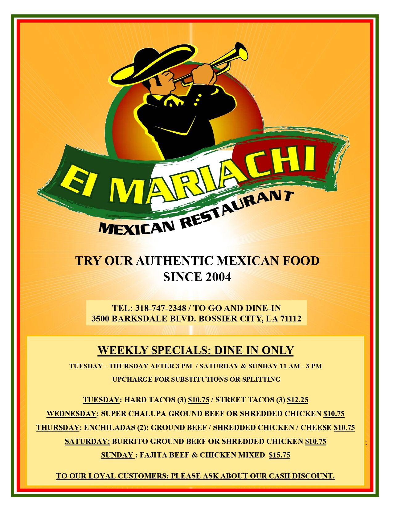El Mariachi Mexican Restaurant