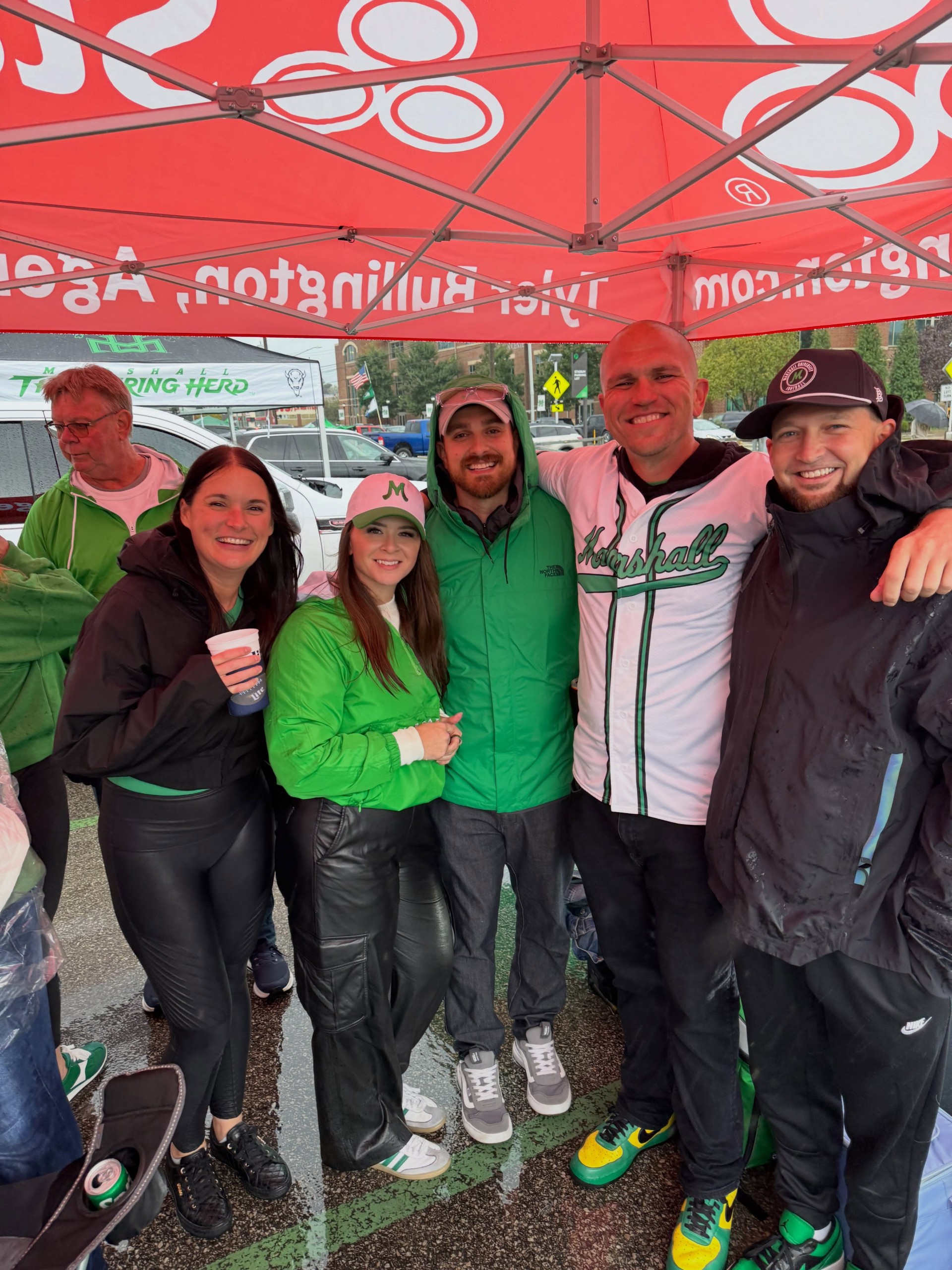 A little rain couldn't stop the fun! Great spending time with the Marshall community and seeing everyone come together to show their Herd pride!