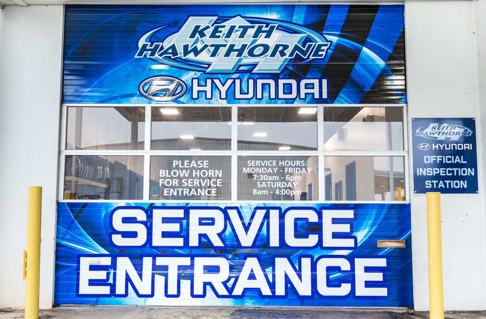 Keith Hawthorne Hyundai of Gastonia Service Entrance