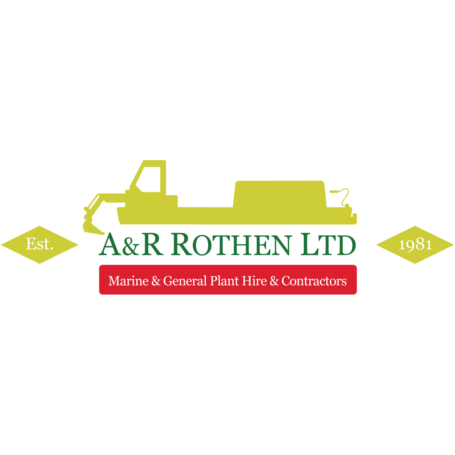 LOGO A & R Rothen Ltd - Rothen Workboats & Plant Hire Atherstone 01827 717884