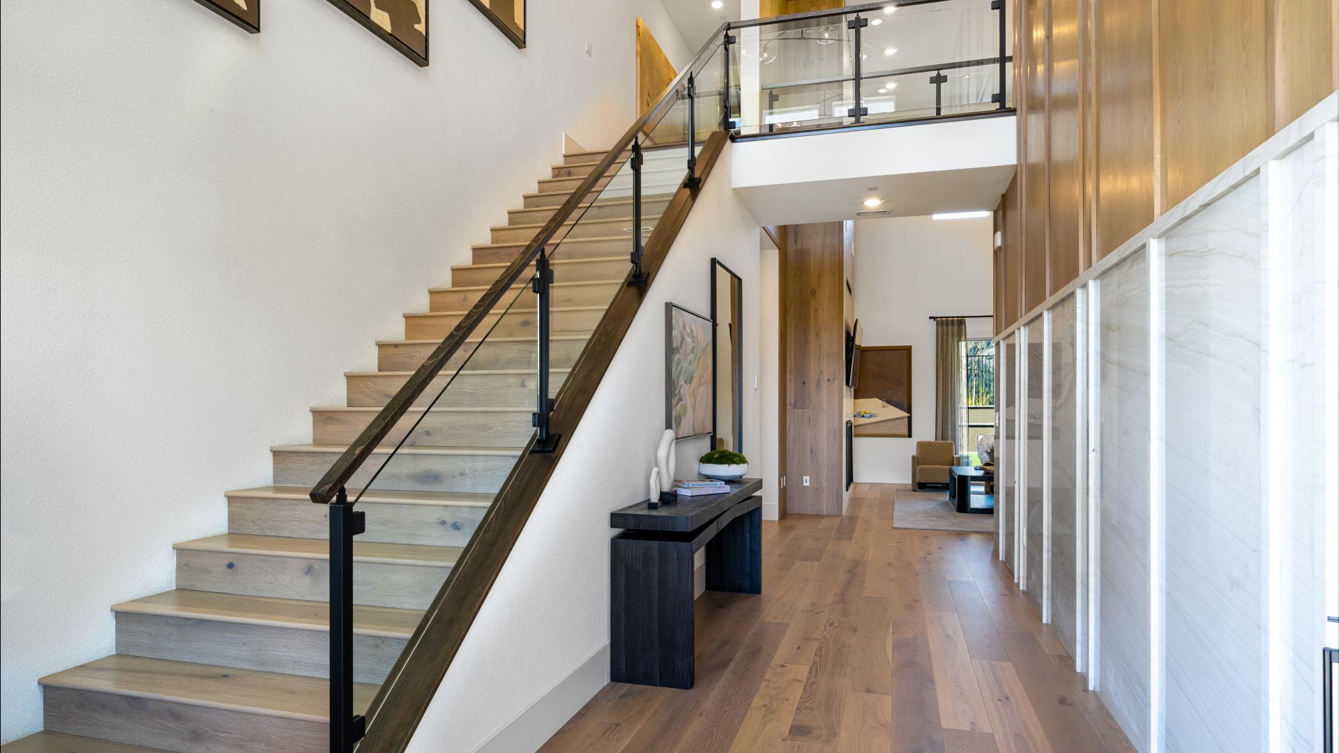 Dramatic two-story foyers
