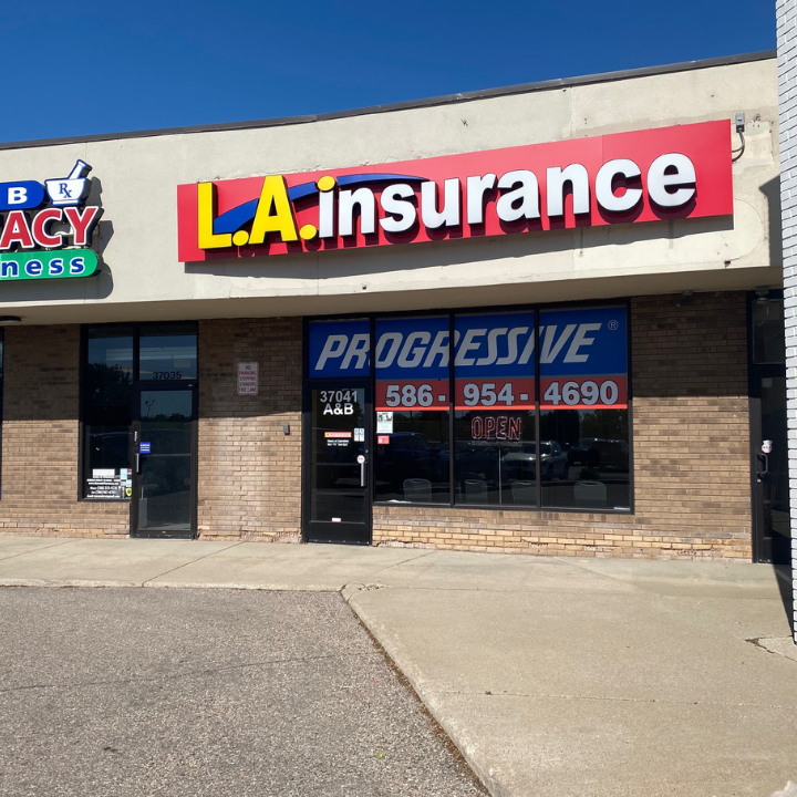 Exterior of the L.A. Insurance located at 37041 Gratiot Ave in MI
