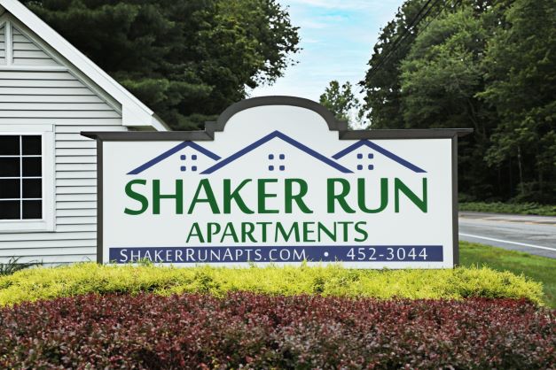 Shaker Run Apartment Building Sign