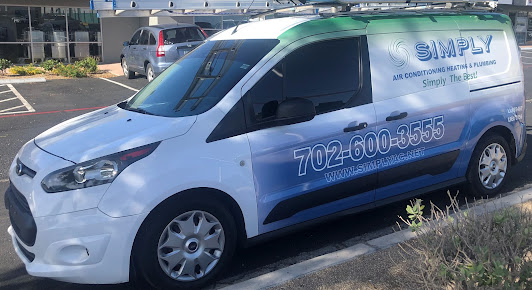 Simply Cooling, Heating and Plumbing Service Vehicle 