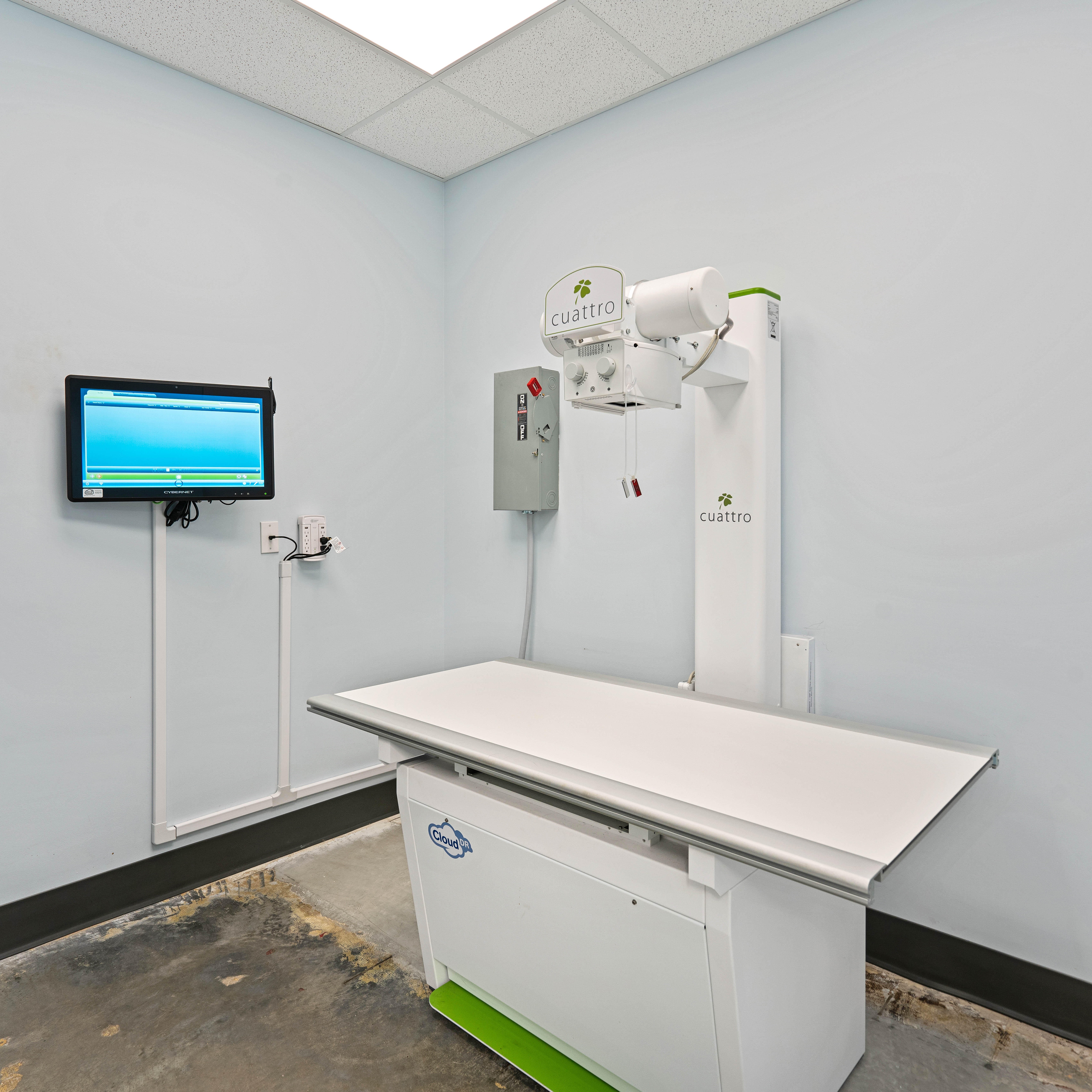 The Digital X-ray room at PawMed - Veterinary Urgent Care PawMed - Veterinary Urgent Care Charleston (843)427-3355