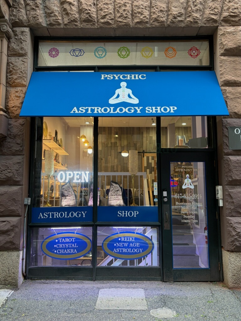 Psychic Astrology Shop store front.