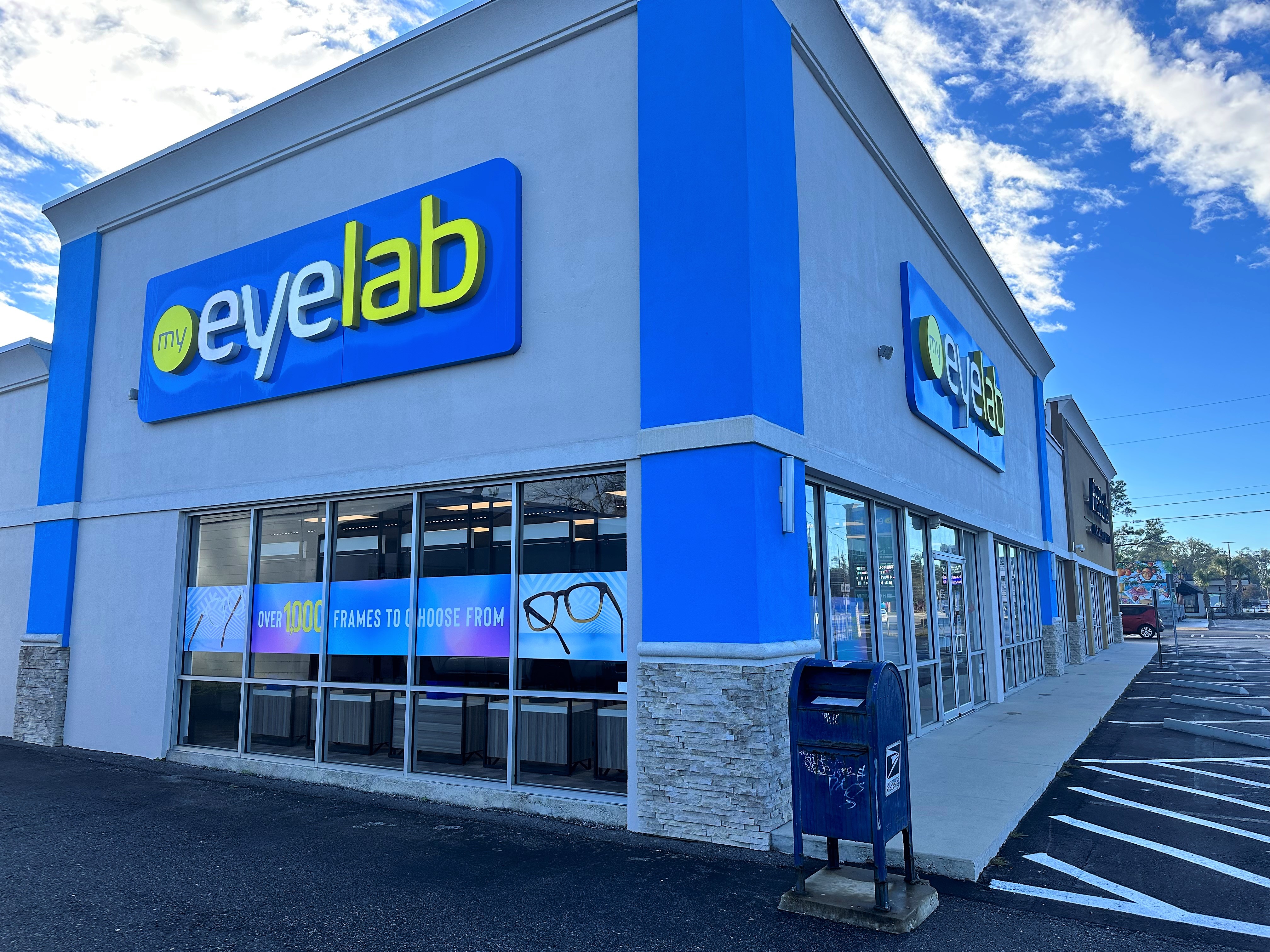 Storefront at My Eyelab optical store in Mandarin, Jacksonville, FL 32223