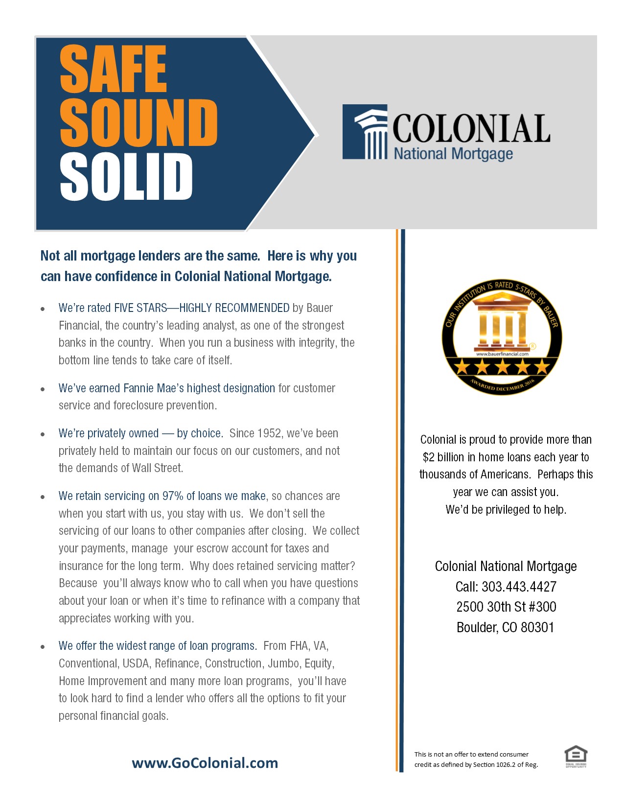 Colonial National Mortgage - Boulder Photo