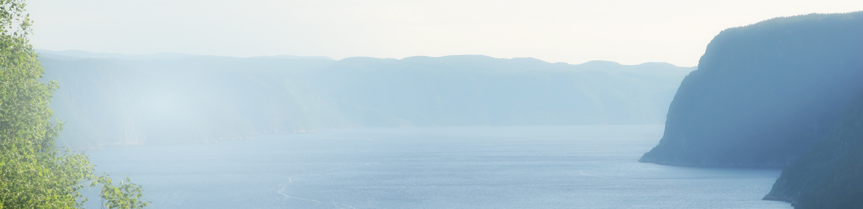 Une magnifique photo du Fjord-du-Saguenay.