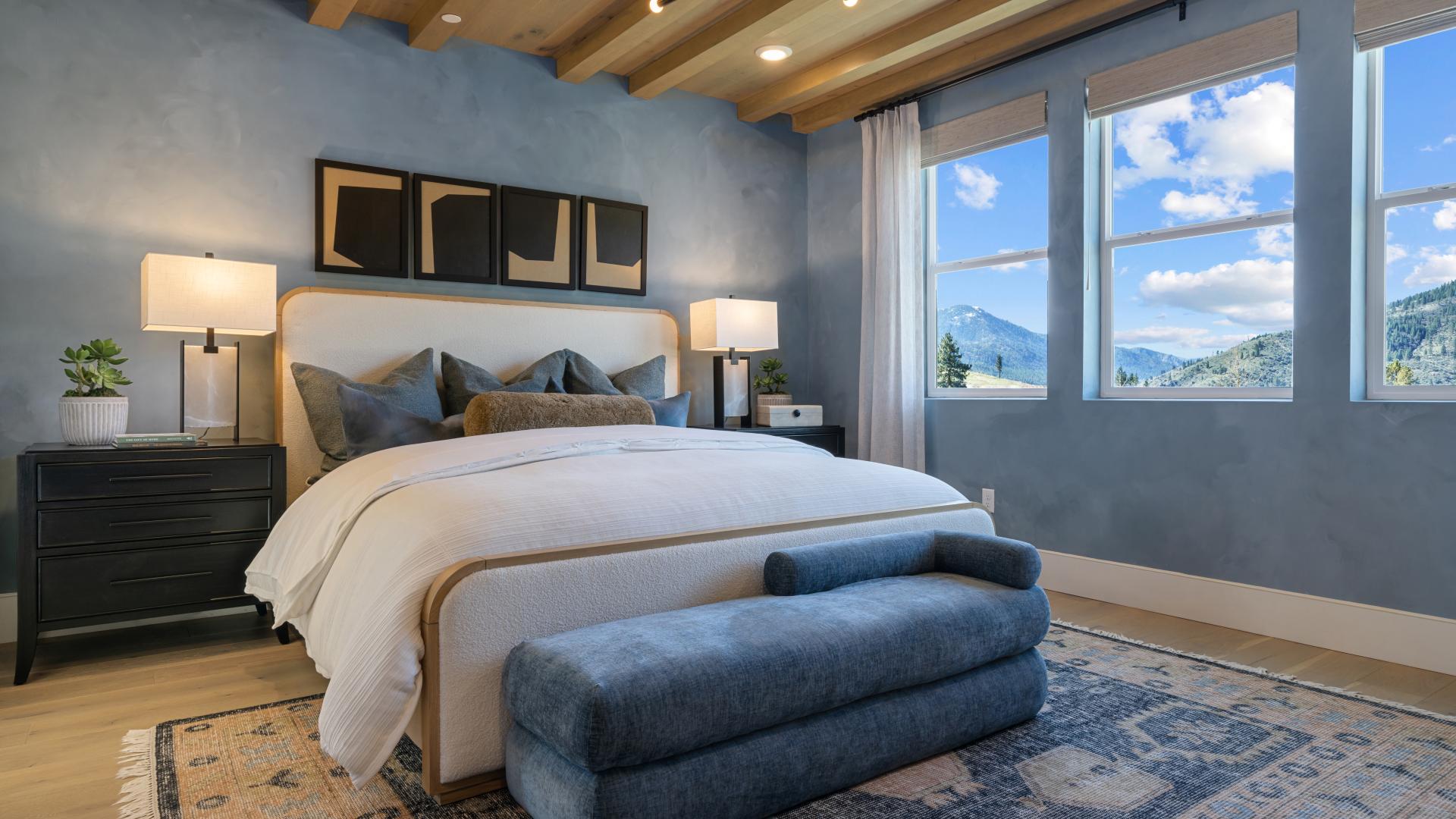 Luxurious primary bedroom suites