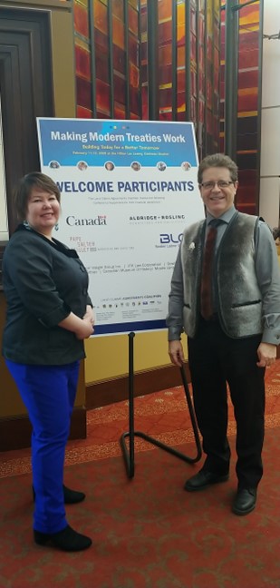 Great to see my friend Hannah Uniuqsaraq at the modern Treaties Conference February 12th..jpg