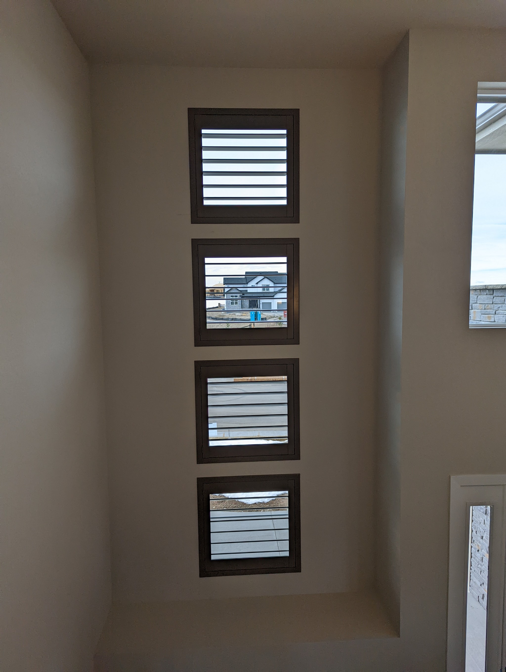 Motorized Window Shutters - cover those hard to reach windows and open and close with remote control or app