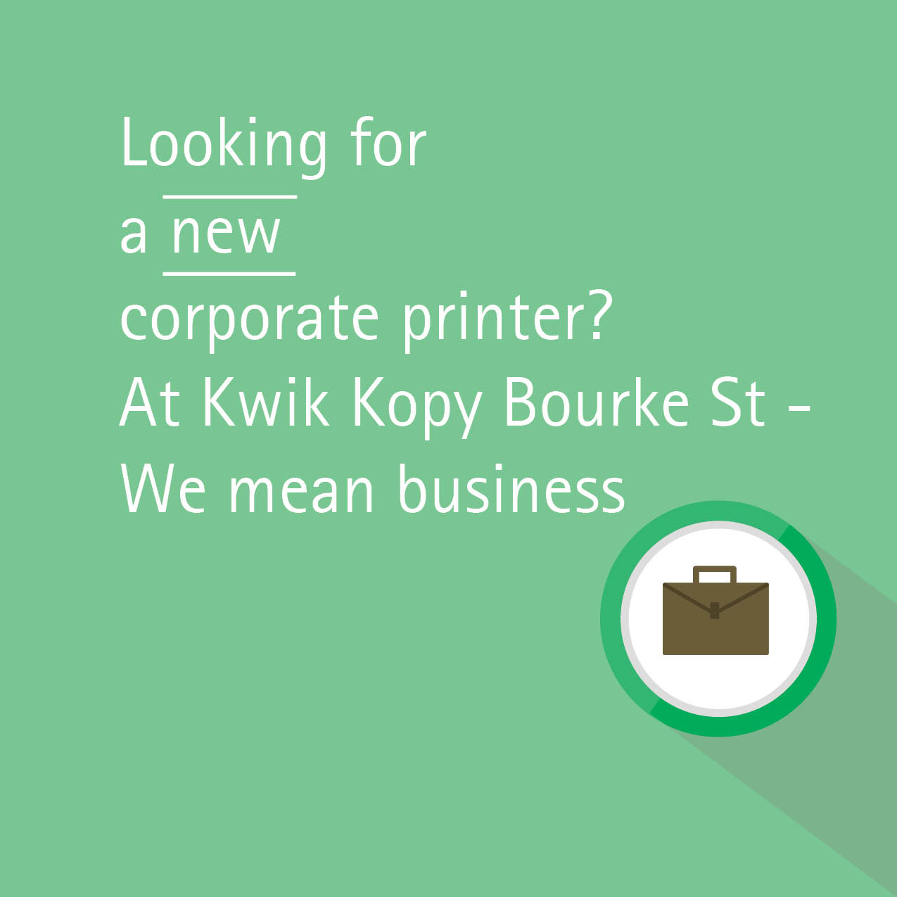 Kwik Kopy Bourke Street Melbourne (03) 9606 0455