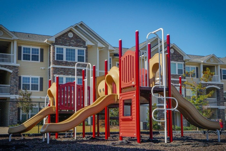 Outdoor Children's Playground with slides