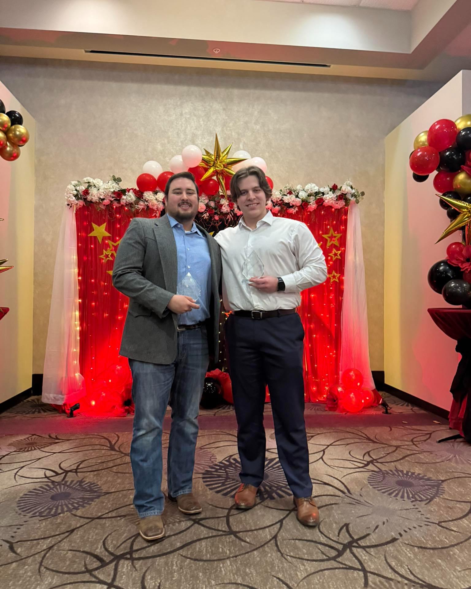 Congratulations to Dusty Wood and Brock Freeman for being recognized as Oklahoma Stars at a recent banquet in Tulsa. This statewide recognition highlights their dedication and outstanding work serving others. Great job Dusty and Brock.
