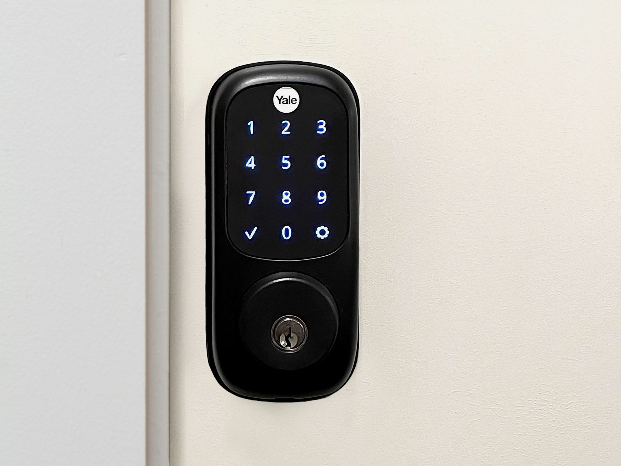 Chirp front door lock at Camden apartments 
