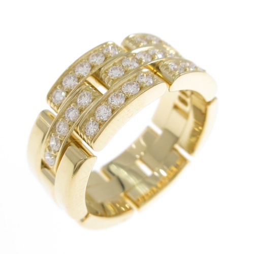 カルティエ マイヨンパンテール ハーフダイヤ リング