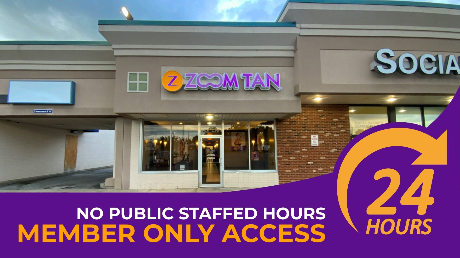 Zoom Tan in Batavia, NY off of East Main st. No Public staffed hours. Member access only.
