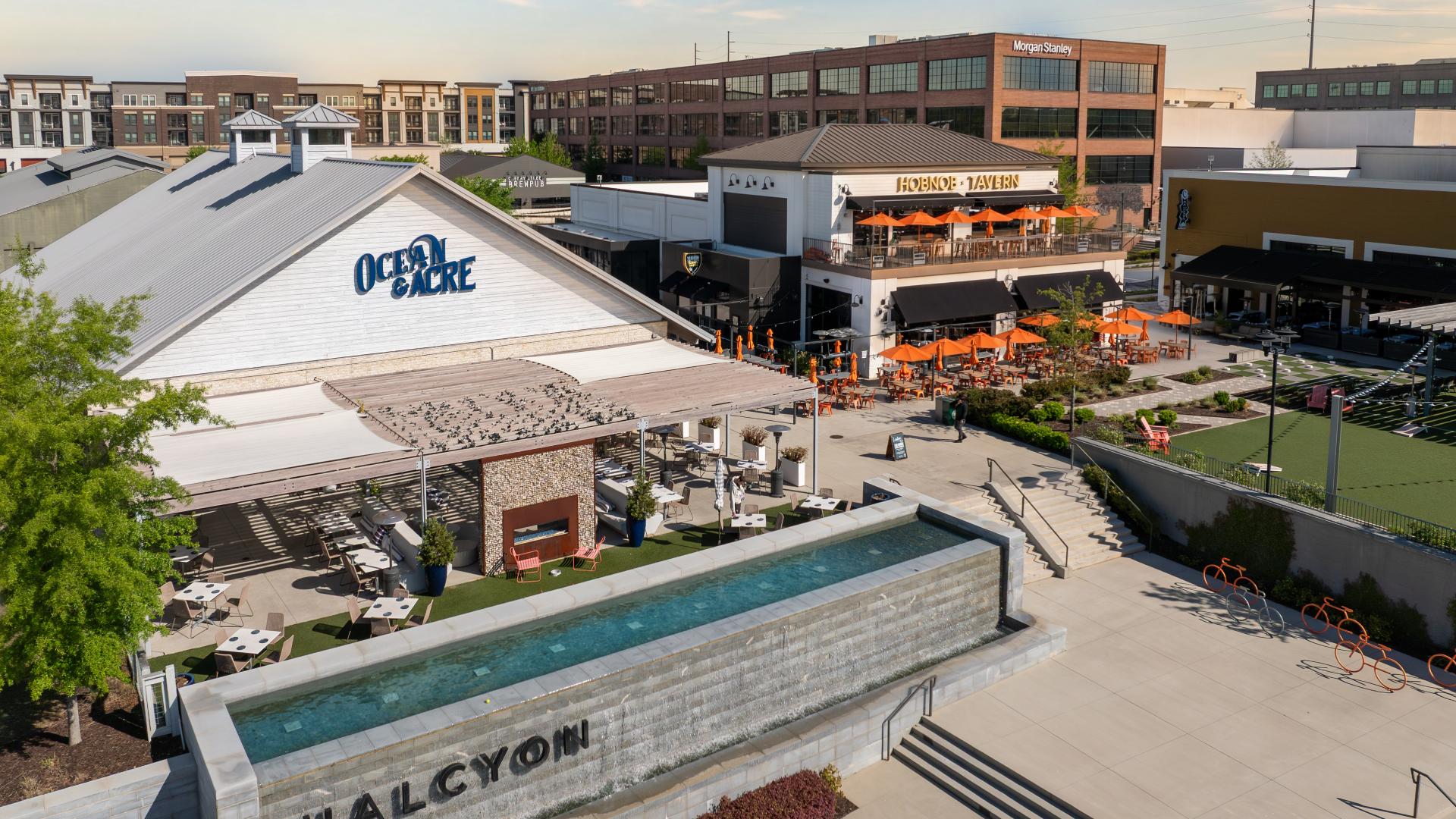 Enjoy nearby shopping and dining at Halcyon 