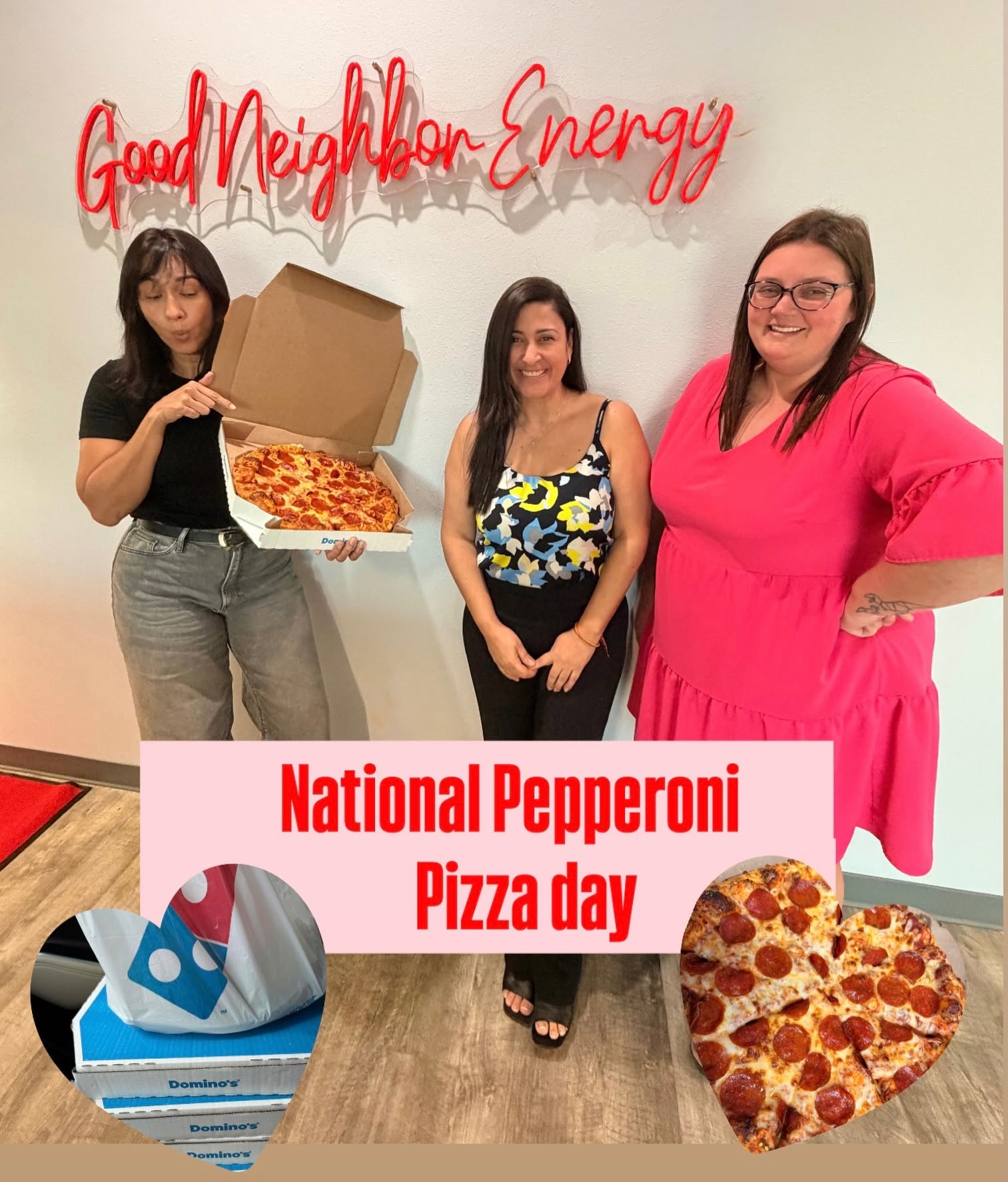 Celebrating National Pepperoni Pizza Day the best way we know how - with pizza, our team, and supporting our community!