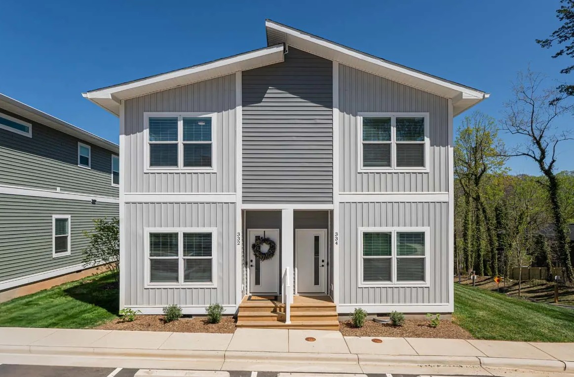 The Richmond model townhome at Belle Meadow in Asheville offers comfortable and stylish multi-level living.