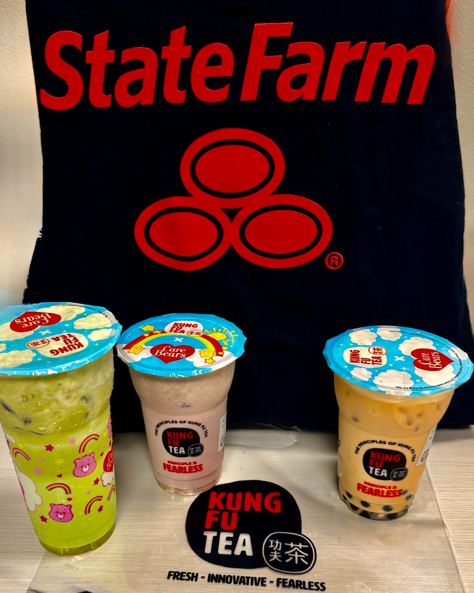 We had a great time enjoying bubble tea from Kung Fu Tea! Whether you need auto, home, or life insurance, we're here to help you find the right blend of coverage. Stop by or give us a call, and let's make sure your insurance is as sweet as your favorite bubble tea.
