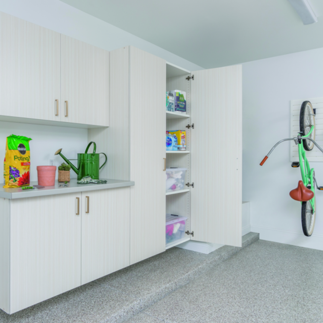 Garage cabinets are not just for looks. ???? They hide clutter, protect your gear, and give your garage a clean, finished feel. Custom sizing means every inch works harder for you. ???? Let&rsquo;s design a cabinet solution that fits your space.