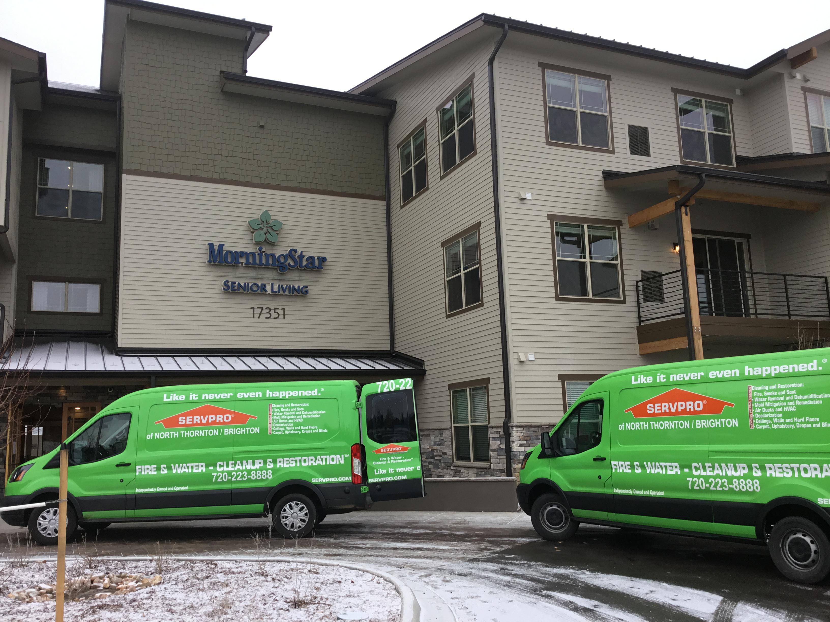 SERVPRO of Commerce City is ready to respond immediately and work quickly to clean or restore your Commerce City business.