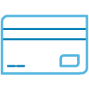 Credit card icon.