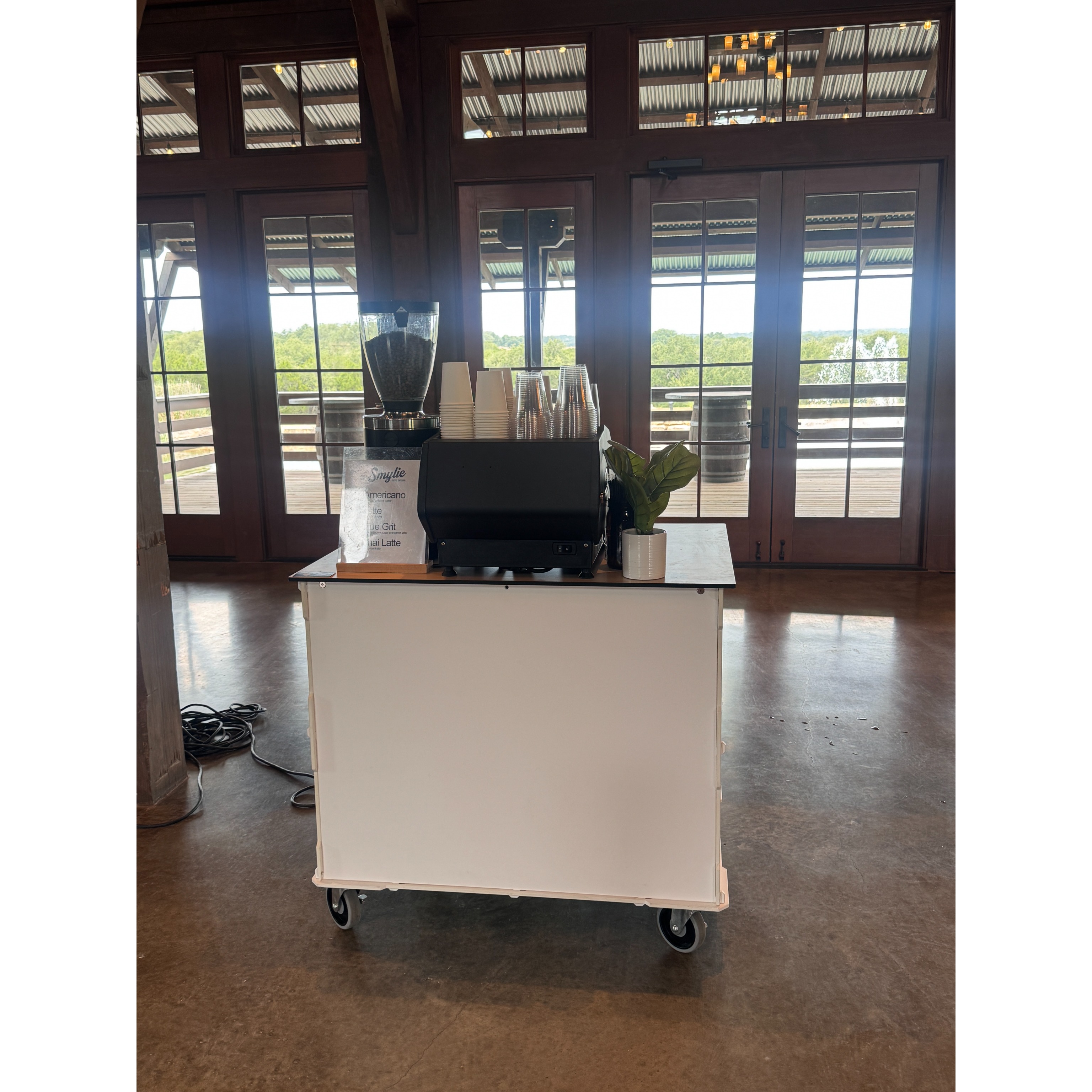 Austin TX Smylie coffee catering Coffee cart 
