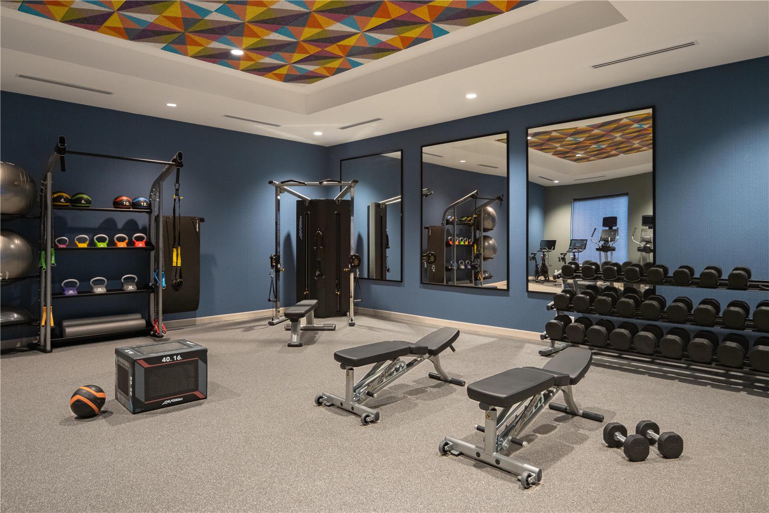 Health club fitness center gym