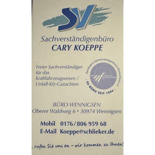 SV Büro Cary Koeppe UG in Wennigsen Deister - Logo