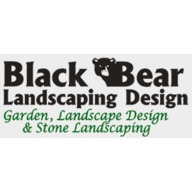 Black Bear Landscaping Design Logo
