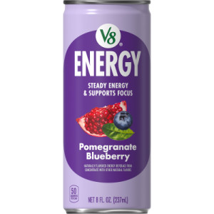 V8 +Energy® Pomegranate Blueberry Juice Energy Drink, 8 fl oz Can (24 Pack) featured image