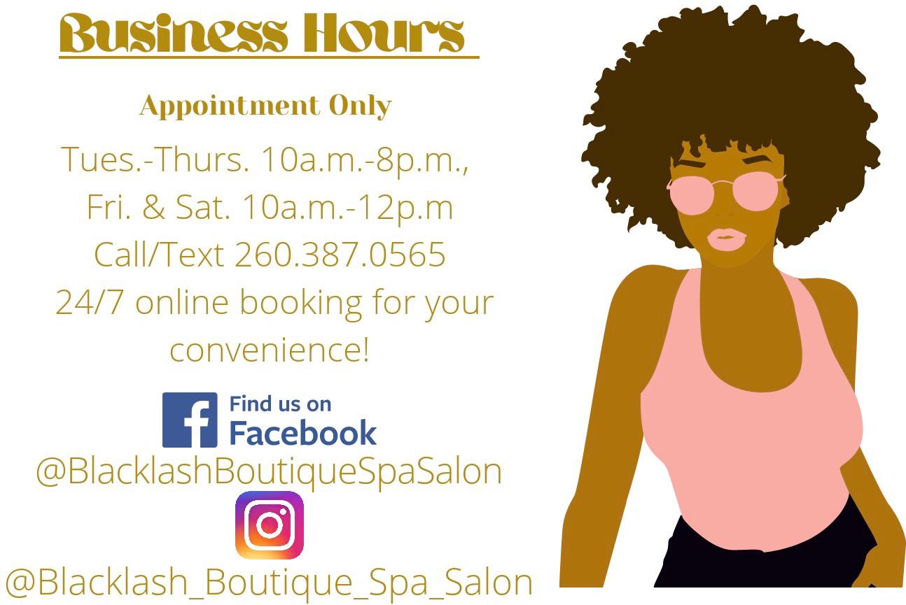 Blacklash Boutique Spa Salon Nail Salon Fort Wayne, IN 46816
