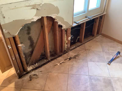When water has damaged your drywall be sure to call the expert on remediation.
