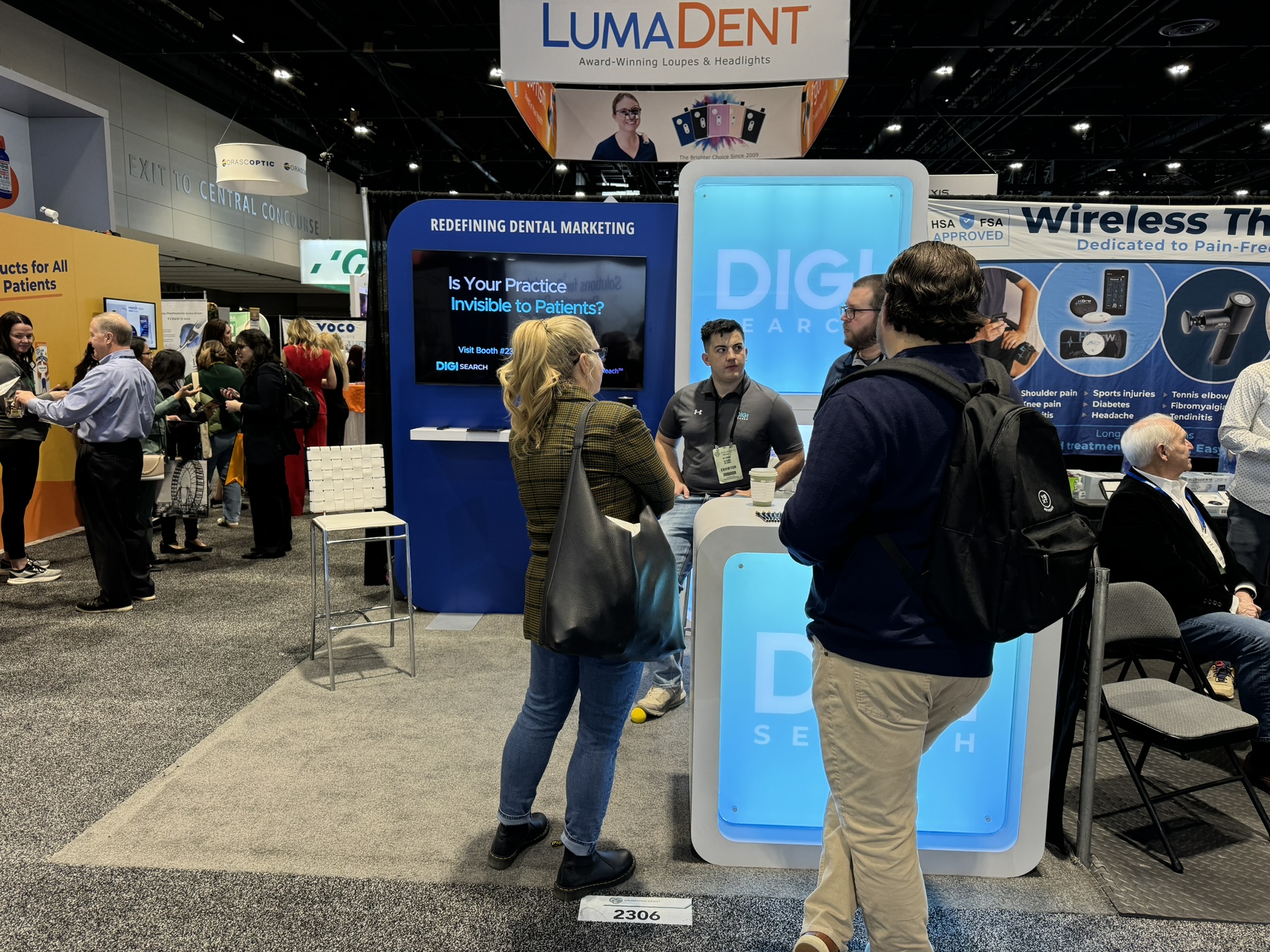 The DIGI Search booth at the 2025 Chicago Midwinter Meeting